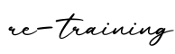 单词re-training书写