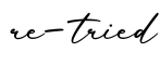 单词re-tried书写