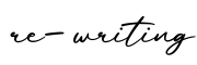 单词re-writing书写