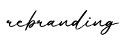 单词rebranding书写