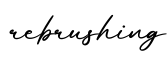 单词rebrushing书写