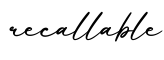 单词recallable书写