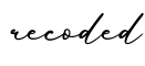 单词recoded书写