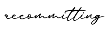 单词recommitting书写