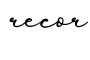 单词recor书写