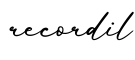 单词recordil书写