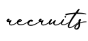 单词recruits书写
