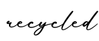 单词recycled书写