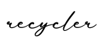 单词recycler书写