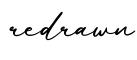 单词redrawn书写