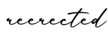 单词reerected书写