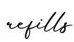 单词refills书写