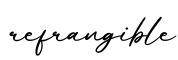 单词refrangible书写