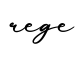单词rege书写