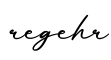 单词regehr书写