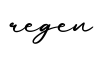 单词regen书写