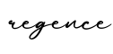 单词regence书写