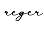 单词reger书写