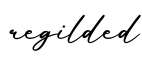 单词regilded书写