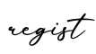 单词regist书写