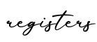 单词registers书写