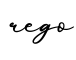单词rego书写