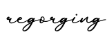 单词regorging书写