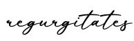 单词regurgitates书写