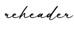单词reheader书写