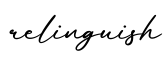 单词relinguish书写