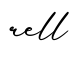 单词rell书写