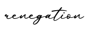 单词renegation书写