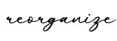 单词reorganize书写