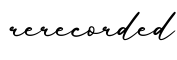单词rerecorded书写