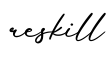 单词reskill书写
