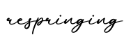单词respringing书写