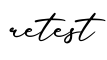 单词retest书写