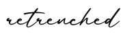 单词retrenched书写