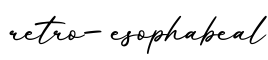 单词retro-esophabeal书写