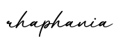 单词rhaphania书写