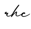 单词rhc书写