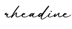 单词rheadine书写