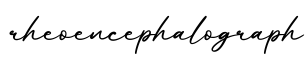 单词rheoencephalograph书写