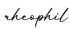 单词rheophil书写