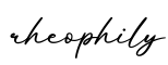 单词rheophily书写