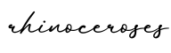 单词rhinoceroses书写