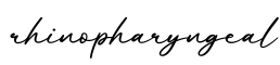 单词rhinopharyngeal书写