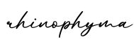 单词rhinophyma书写