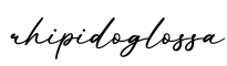单词rhipidoglossa书写