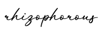 单词rhizophorous书写